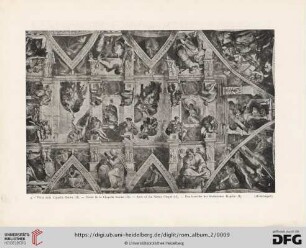4. Volta della Capella Sistina (II.) Voûte de la Chapelle Sixtine (II). Arch of the Sistina Chapel (II). Das Gewölbe der Sixtinischen Kapelle (II) (Michelangelo)