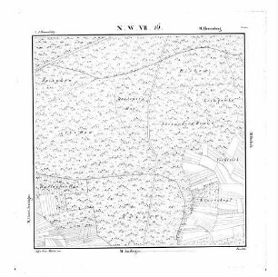 Kartenblatt NW VII 16 Stand 1830
