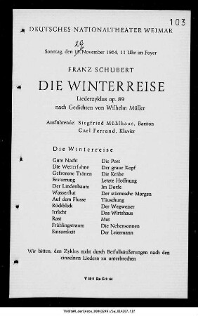 Die Winterreise