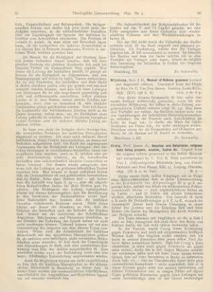 68-69 [Rezension] Craig, James A., Assyrian and Babylonian religious texts being prayers, oracles, hymns