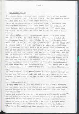 14. Blå Blusen Upphör.