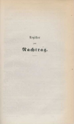 Register zum Nachtrag