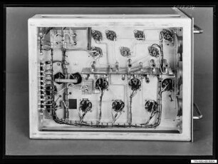 Hochspannungsanlage 60 KV HA1, Einschub geöffnet 3, Foto 1960