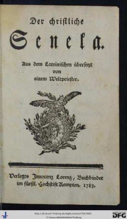 Der christliche Seneka