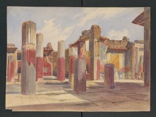 Ruinen in Pompeji [Carl Luckow, zeichnerischer Nachlass]