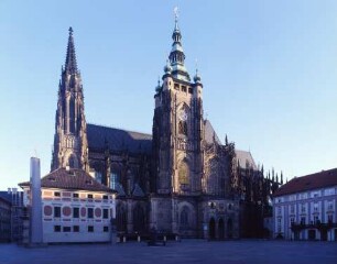 Stadtanlage, Katholische Kathedrale Sankt Veit, Prag, Hradschin, Tschechische Republik