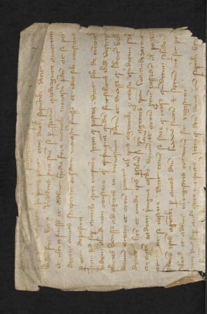 Fragment: Urkunde, lat. (14. Jh., s. a. hinterer Spiegel)