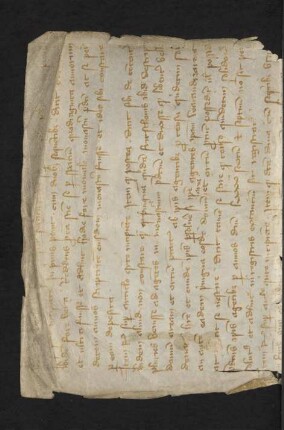 Fragment: Urkunde, lat. (14. Jh., s. a. hinterer Spiegel)