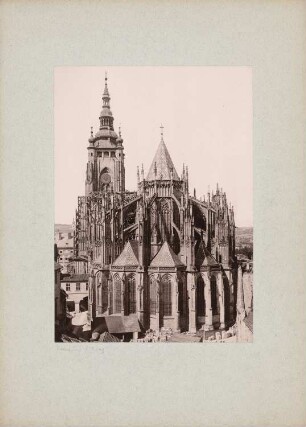 St. Veit in der Prager Burg auf dem Hradschin, Prag: Ansicht von Südosten