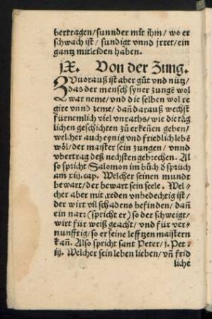 ix. Von der Zung.