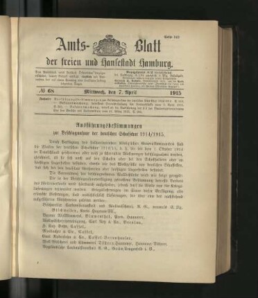 No. 68, 7. April 1915