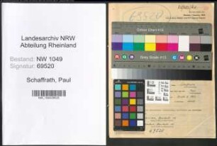 Entnazifizierung Paul Schaffrath , geb. 09.09.1891 (Vermessungsrat)
