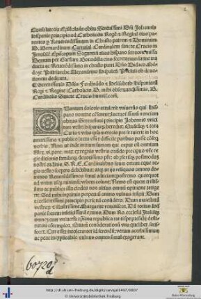 Consolatoria Epistola in obitu Serenissimi Domini Johannis Hispanie principis