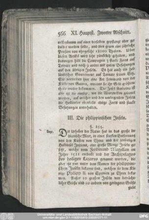 III. Die philippinischen Inseln.