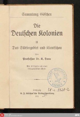 2: Das Südseegebiet und Kiautschou