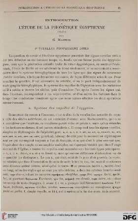 38: Introduction à l'étude de la phonétique égyptienne, [2]