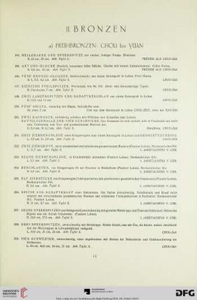 II. Bronzen (Nr. 194-321)