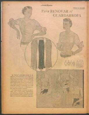 Para renovar el guardarropa [Dibujos] : Para la mujer