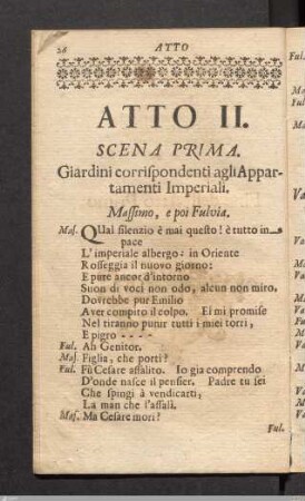 Atto II: Scena Prima.