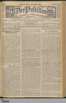 Der Postillon : Amts- und Anzeigeblatt für den Oberamtsbezirk Marbach : unabhängige Zeitung für Stadt und Oberamtsbezirk Marbach a.N. und Umgebung