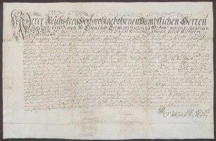 Der freiherrlich Riedesel'sche Amtmann J. W. Riegelmann bezeugt die eheliche Geburt des Heinrich Rauch zu Neulußheum.