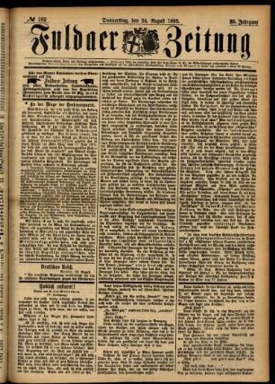 Ausgabe vom Donnerstag, den 24. August 1893.