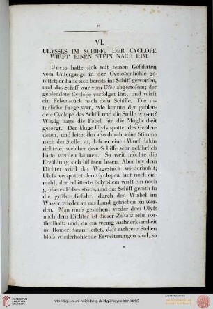 VI. Ulysses im Schiff [...]