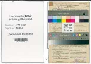 Entnazifizierung Hermann Kennmeier , geb. 21.02.1904 (Steiger)