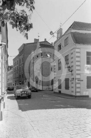 Straßenansicht Mazā Pils iela (Kleine Schlossstraße) in Riga