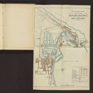 NORTH EASTERN RAILWAY. PLAN OF THE HARBOURS, DOCKS, TUNBER PONDS &c. IN THE PORT OF HARTLEPOOL. 1881.