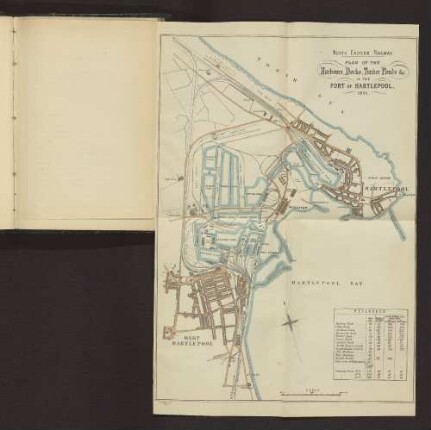 NORTH EASTERN RAILWAY. PLAN OF THE HARBOURS, DOCKS, TUNBER PONDS &c. IN THE PORT OF HARTLEPOOL. 1881.