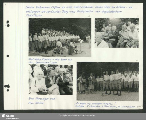 32. Pressefest der SZ im Parktheater; Bergsteigerchor mit Instrumentalgruppe (Bild 1) : Dirigent: Karl-Heinz Hanicke