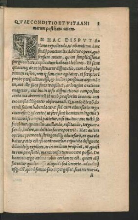 Quae Conditio Et Vita Animarum post hanc vitam.
