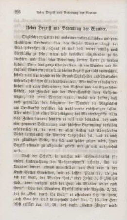 236-250 Ueber Begriff und Bedeutung der Wunder