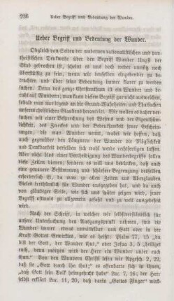 236-250 Ueber Begriff und Bedeutung der Wunder