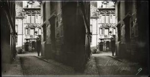 Dijon. Rue des Forges. Maison Maillard (auch Maison Milsand), von der Rue Porte aux Lions aus gesehen