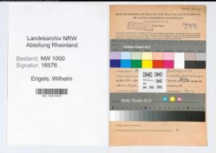 Entnazifizierung Wilhelm Engels, geb. 09.04.1913 ()