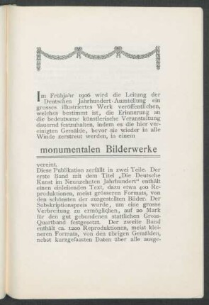[Die monumentalen Bilderwerke]