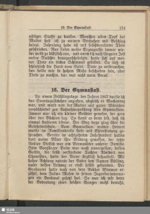 16. Der Gymnasiast