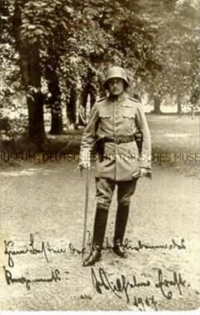 Großherzog Wilhelm Ernst von Sachsen-Weimar-Eisenach in Uniform