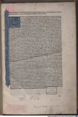 De officiis : mit Kommentar und Widmungsbrief an Kardinal Francesco Gonzaga von Petrus Marsus, [1]. De officiis