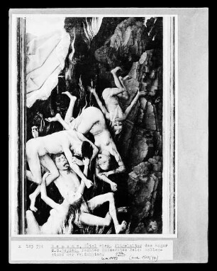 Altar des Jüngsten Gerichts — Altar im geöffneten Zustand — Rechte äußere Tafel: Der Höllensturz der Verdammten