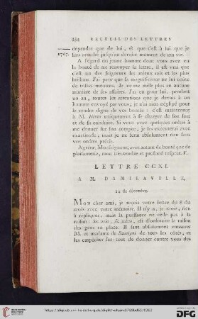 (Lettre CCXI - CCXX)