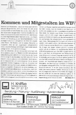 Kommen und Mitgestalten im WBV