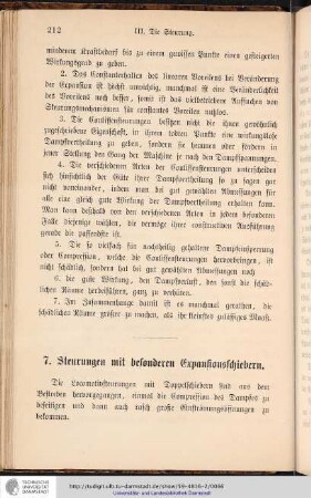 7. Steuerungen mit besonderen Expansionsschiebern