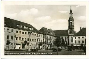 Großenhain. Markt und Marienkirche
