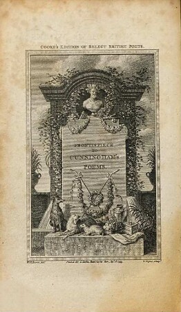 The Poetical Works of John Cunningham : with the life of the author : embellished with superb engravings