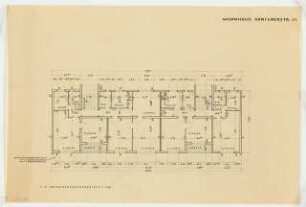 Wohnhaus Xantener Straße 21, Berlin-Wilmersdorf: Grundriss 1.-5. Obergeschoss 1:100