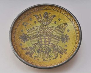 Schale mit Blumenmalerei