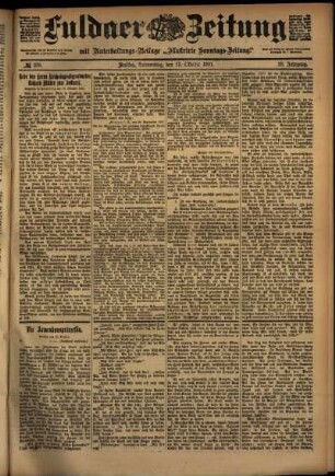Ausgabe vom Donnerstag, den 17. Oktober 1901.